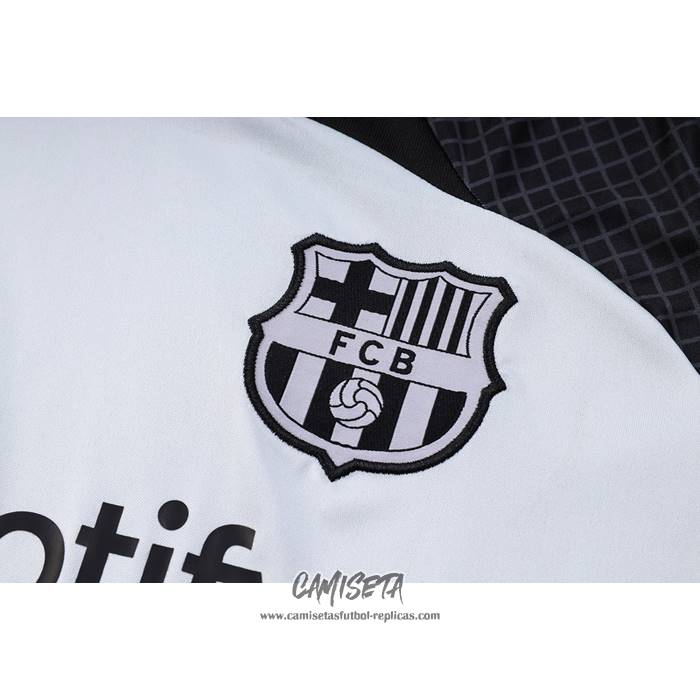 Chandal del Barcelona 2023-2024 Manga Corta Gris - Pantalon Corto